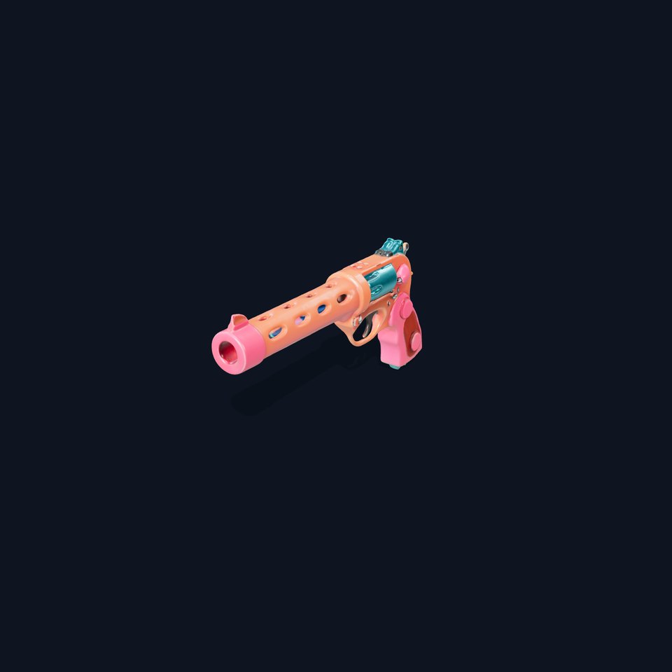 Vibrant Toy Revolver model pack